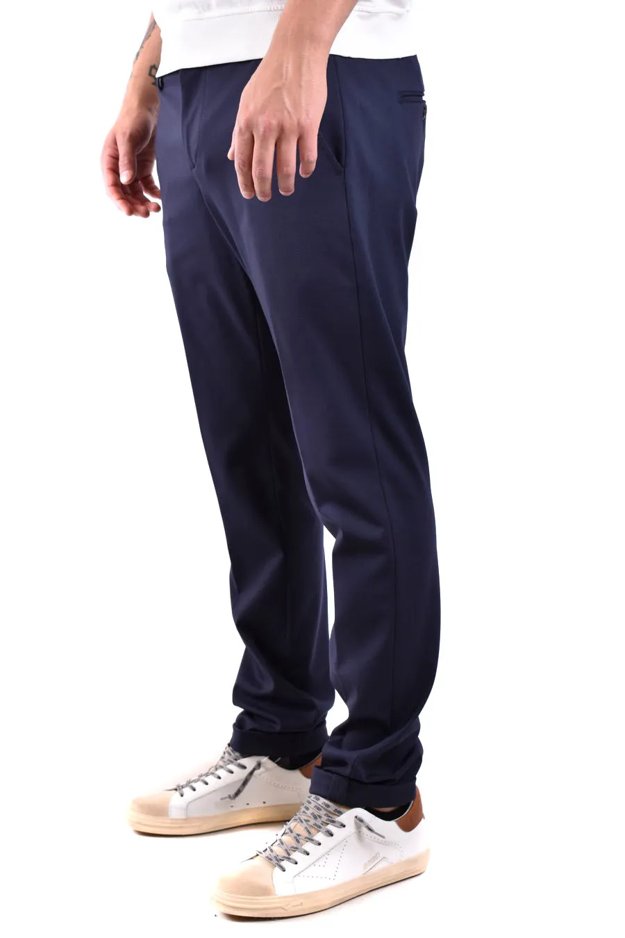 Belt-Lined Casual Pants