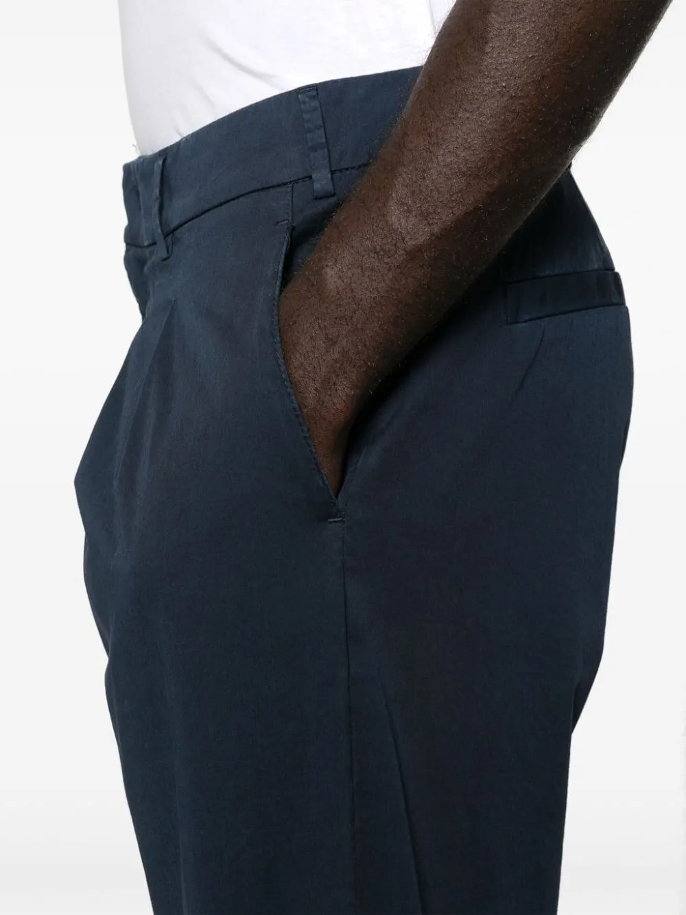 Belt-Lined Casual Pants