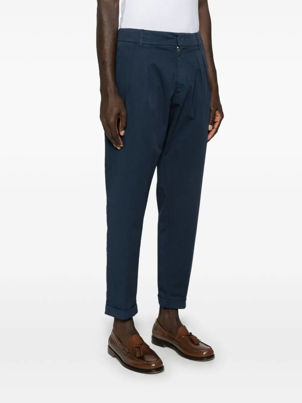 Belt-Lined Casual Pants