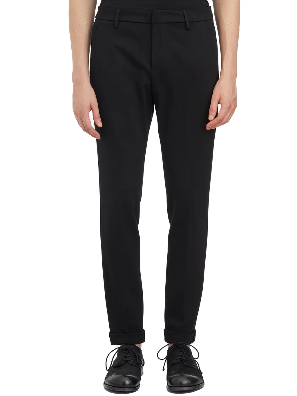 Belt-Lined Casual Pants