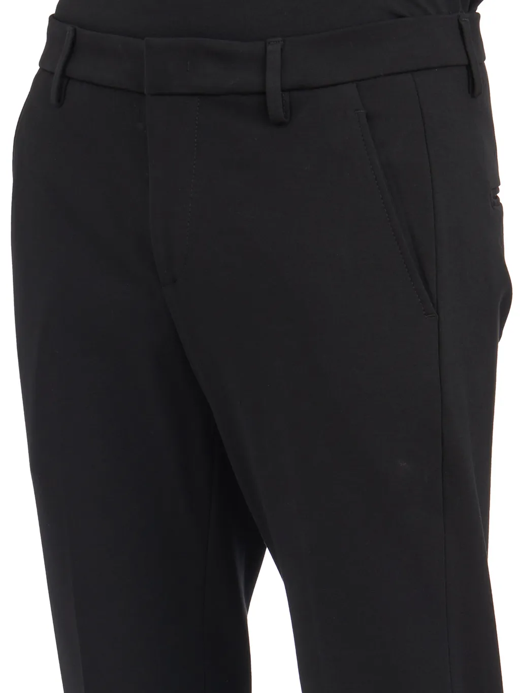 Belt-Lined Casual Pants