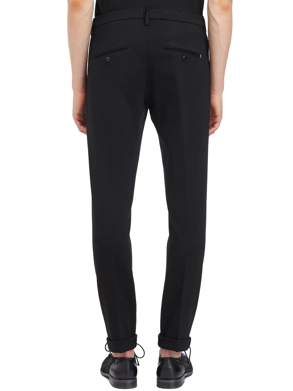 Belt-Lined Casual Pants