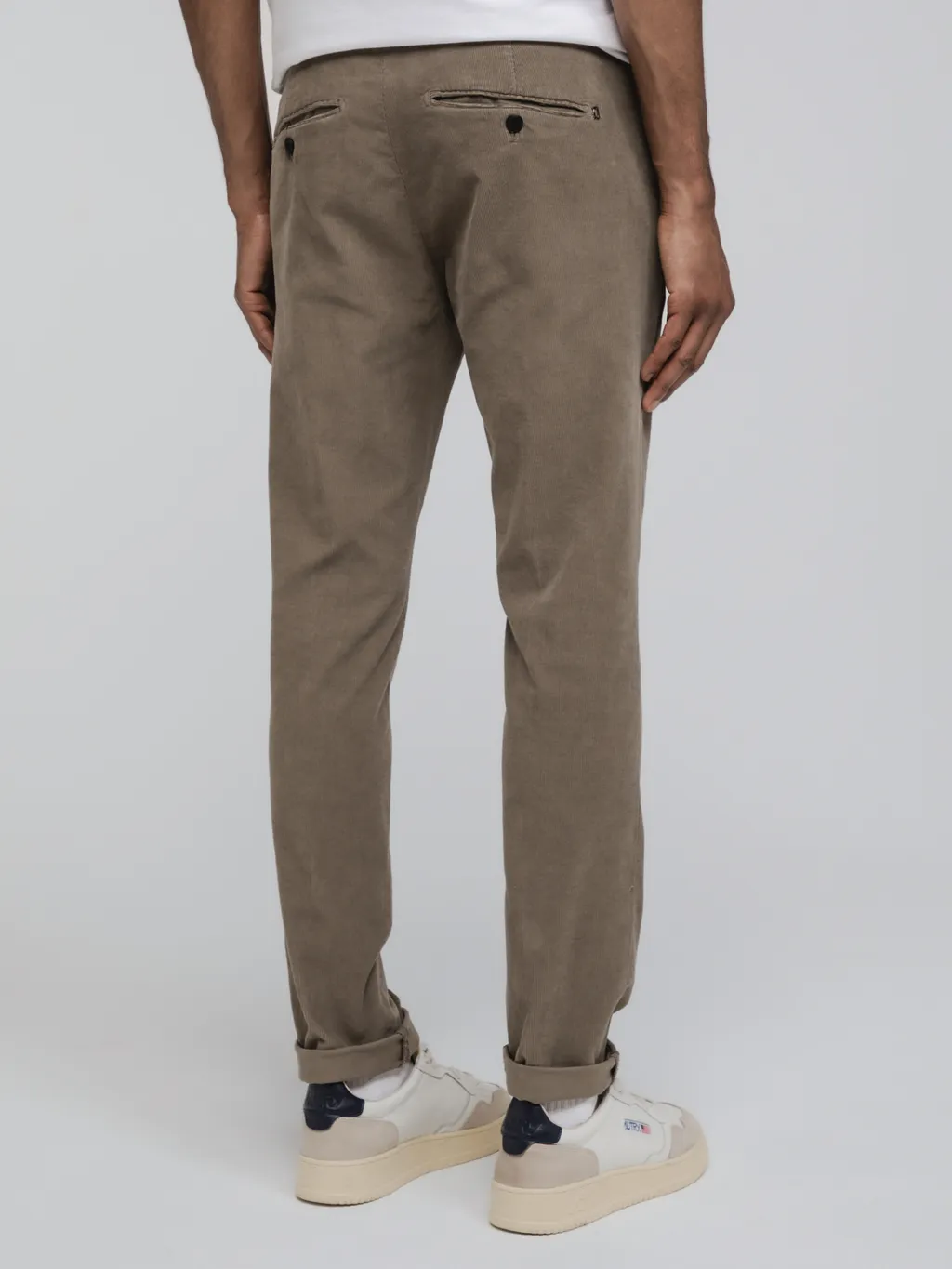 Belt-Lined Casual Pants