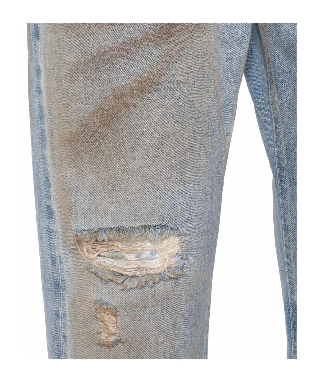 Vintage-Inspired Denim Trousers