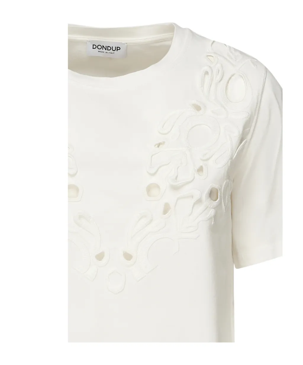 Embroidered Crewneck Top