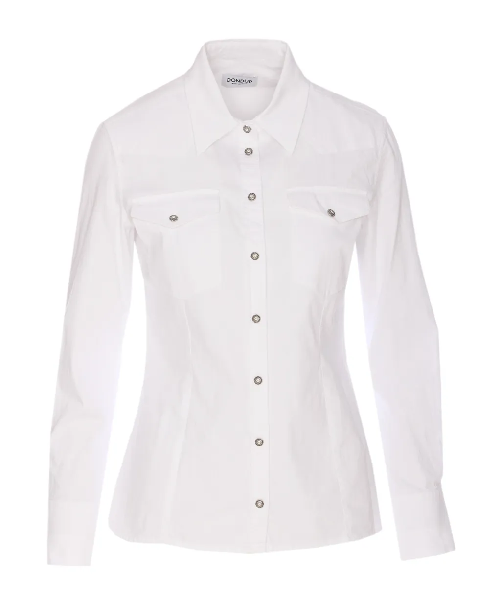 Button-Up Long Sleeve Top