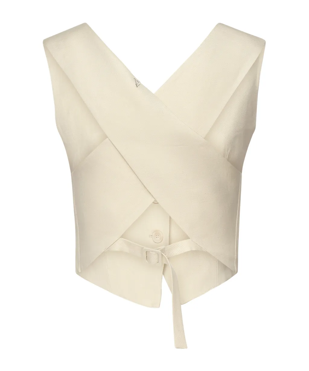 Buttoned Vest Jacket