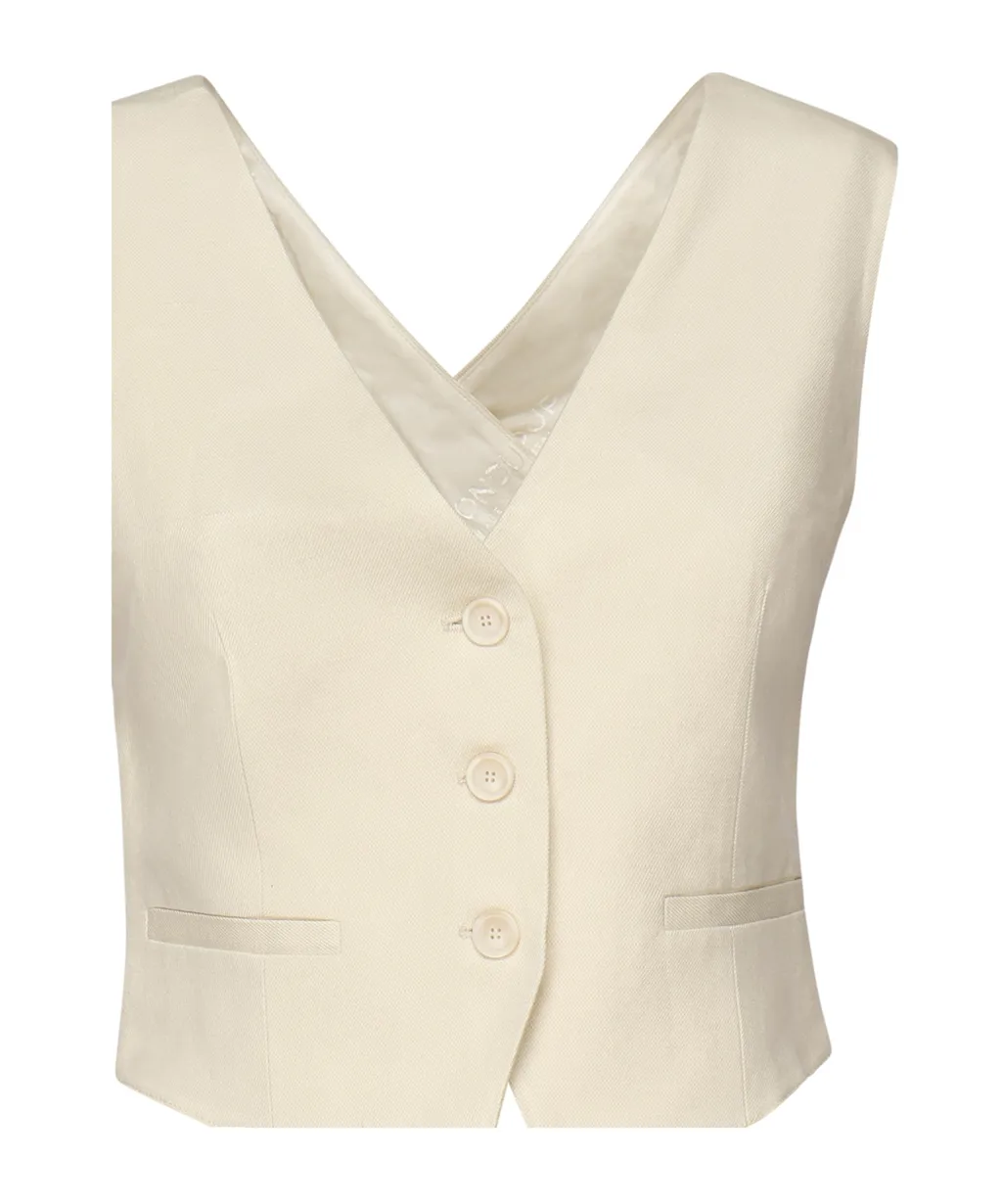 Buttoned Vest Jacket