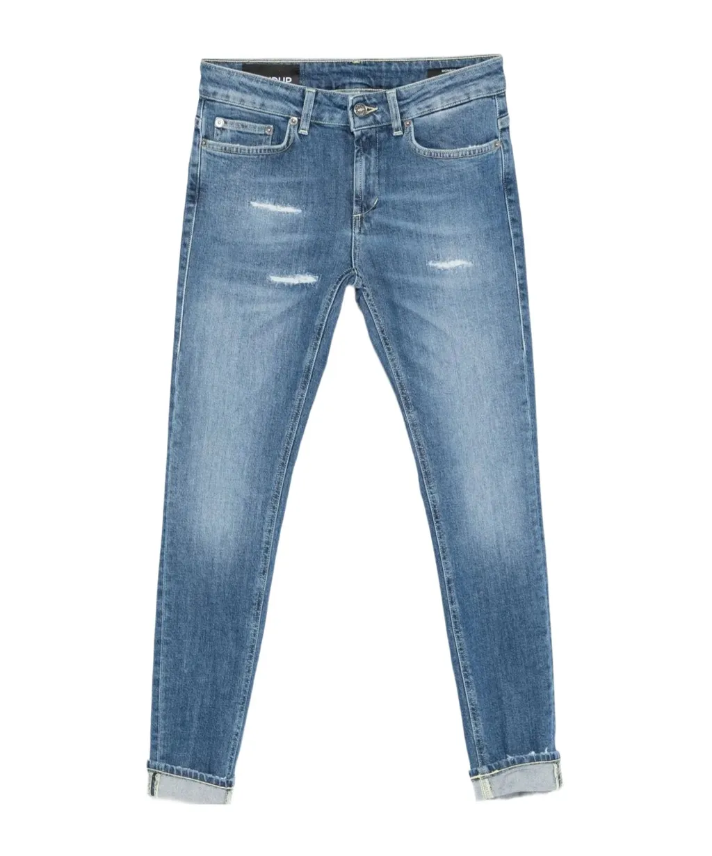 Distressed Cropped Jeans