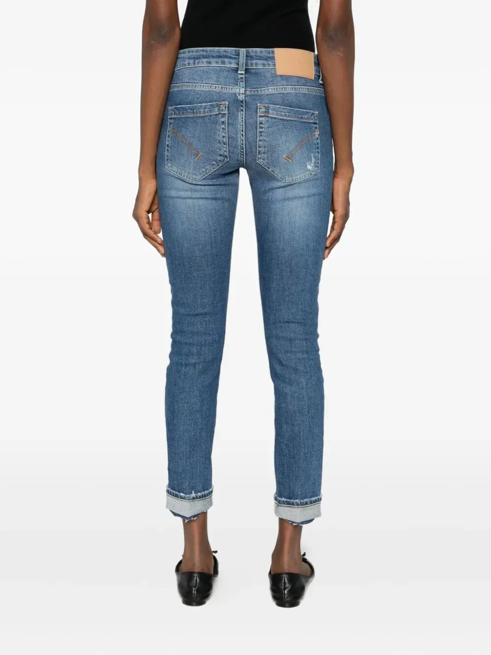 Distressed Cropped Jeans