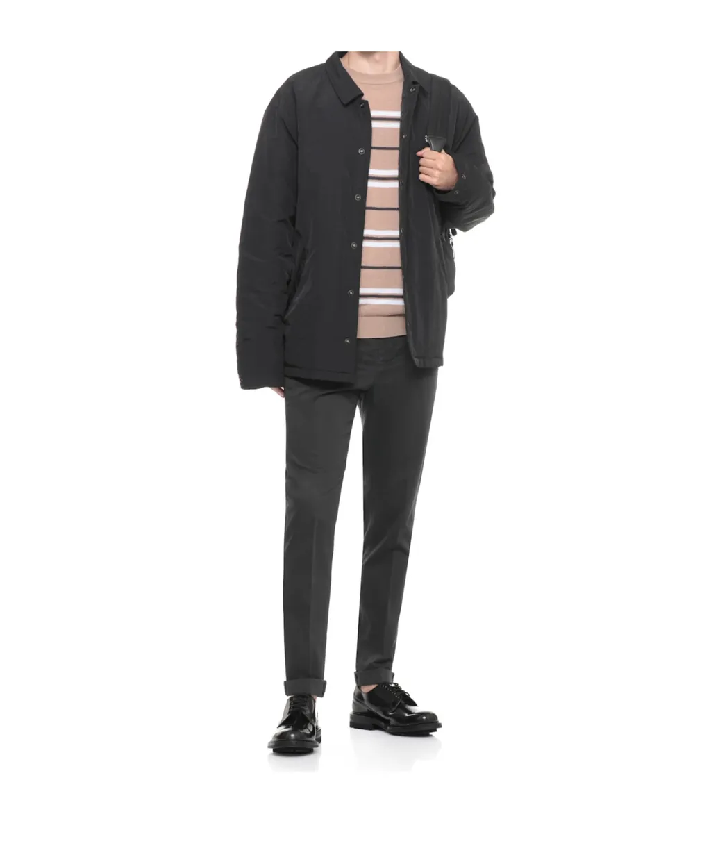 Belted Slim-Fit Pants