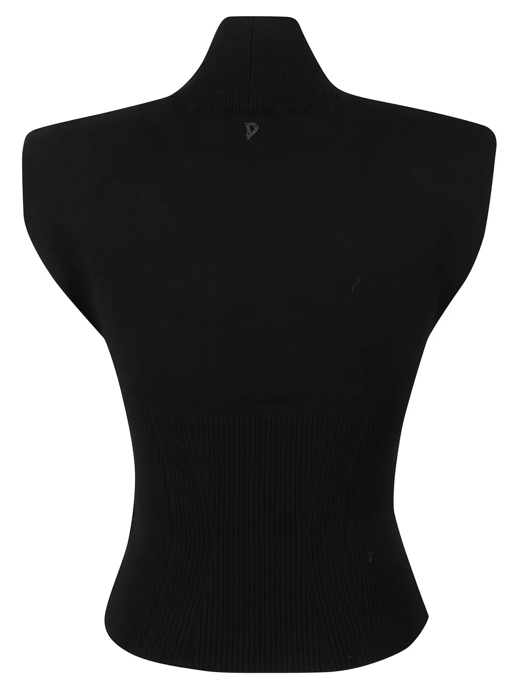 Sleeveless High Neck Sweater