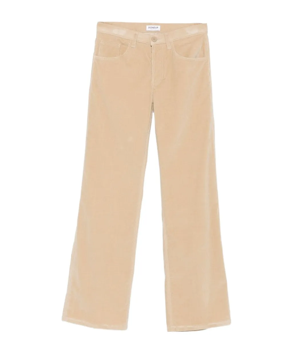 Jacklyn Wide-Leg Corduroy Pants