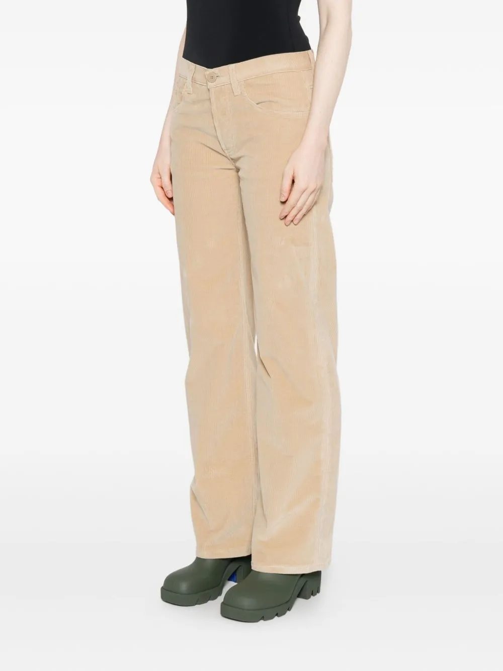 Jacklyn Wide-Leg Corduroy Pants