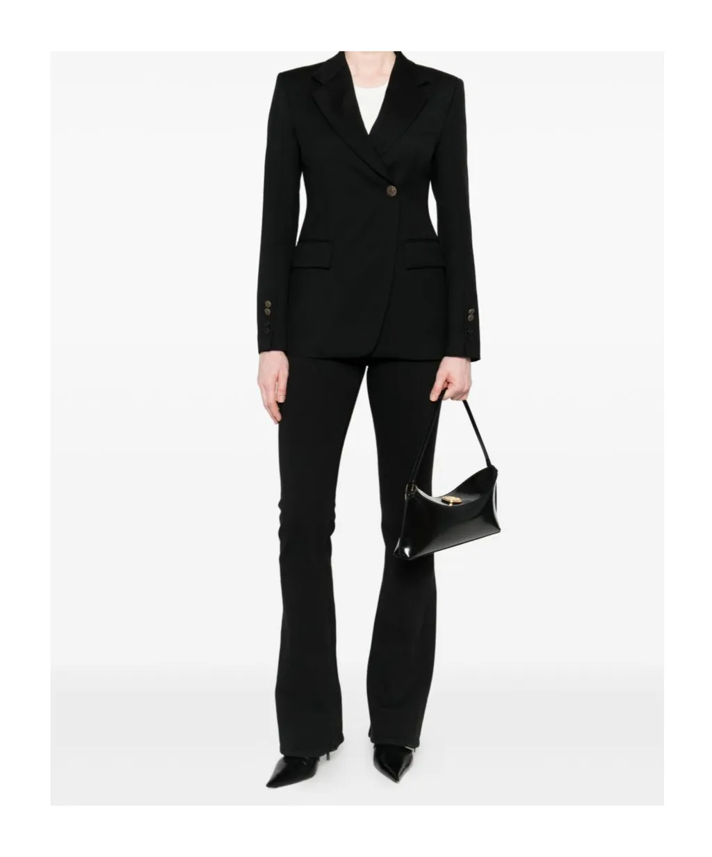 Button-Fly Flared Jeans
