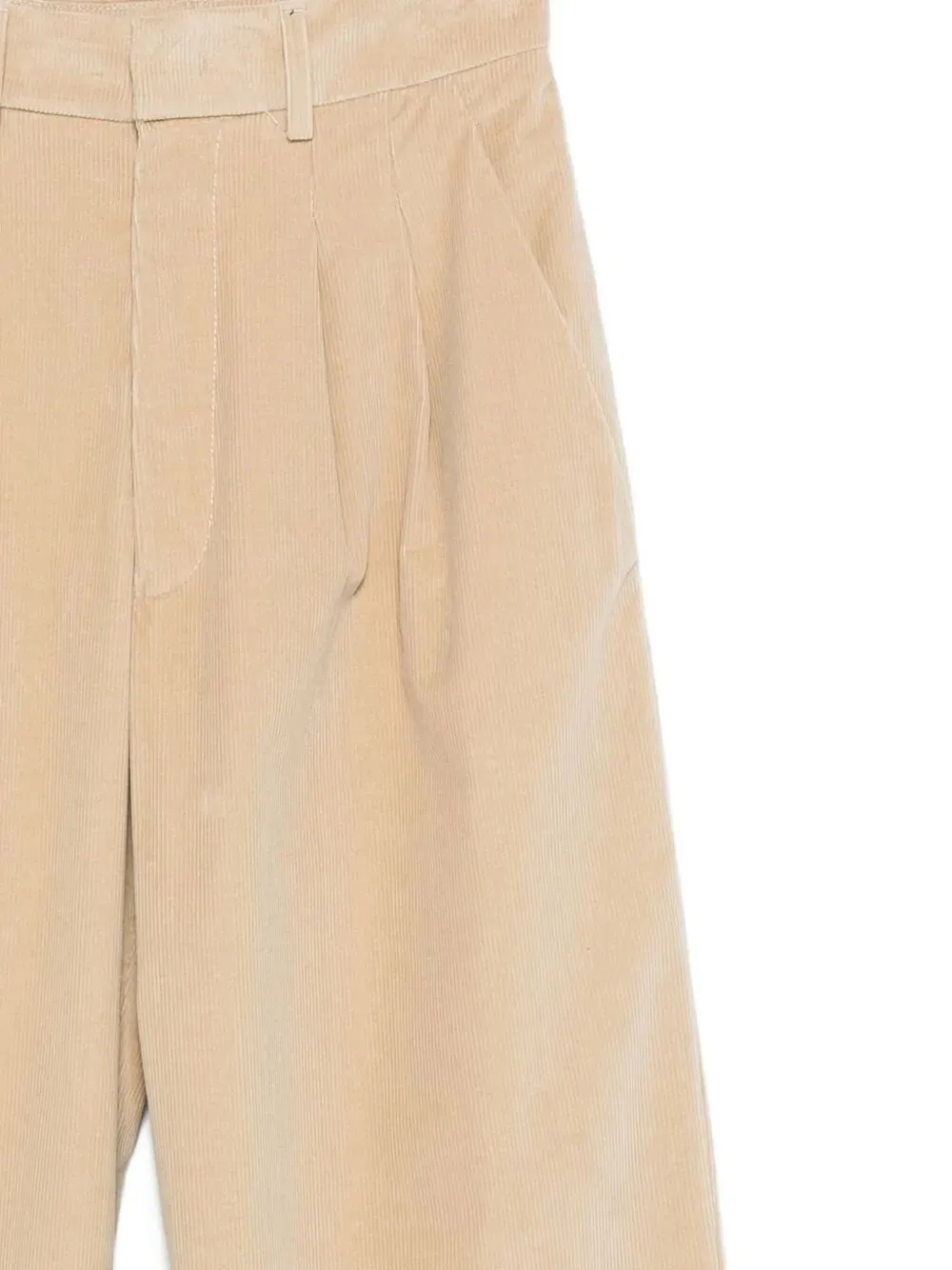 Pleated Corduroy Trousers