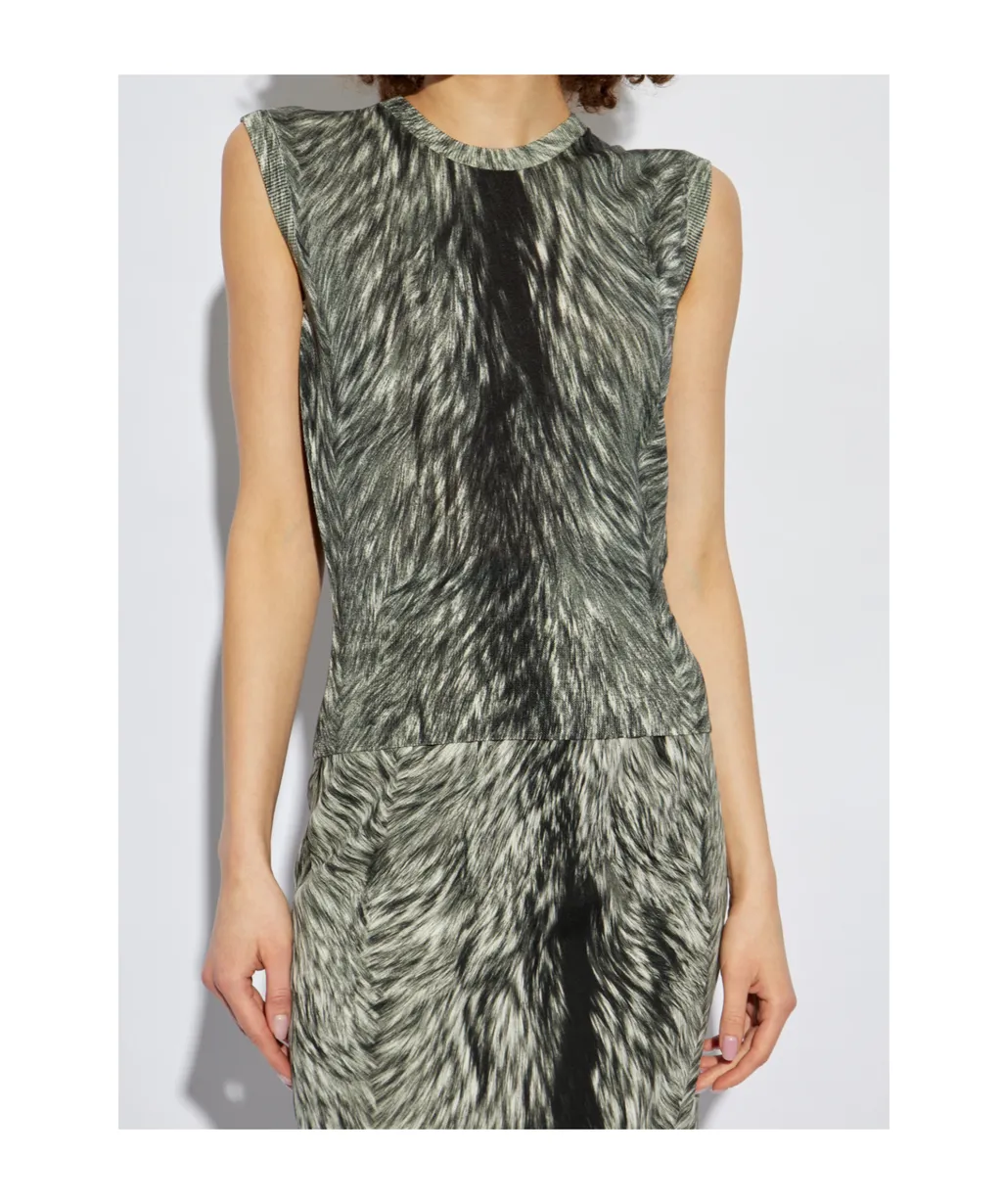Fur Printed Tank Top