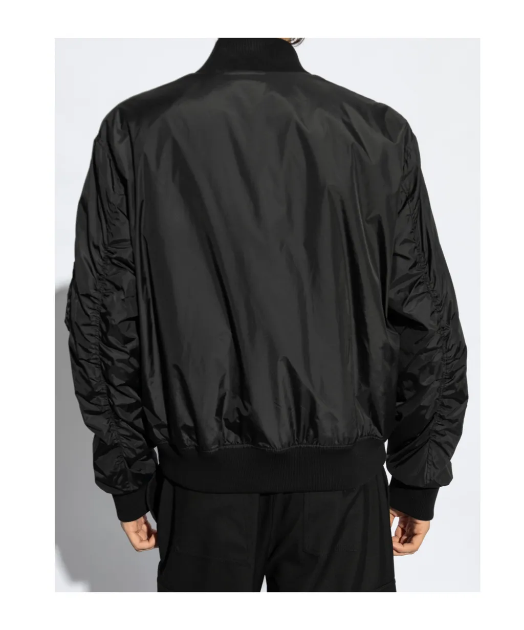 Logo Tag Padded Bomber Jacket