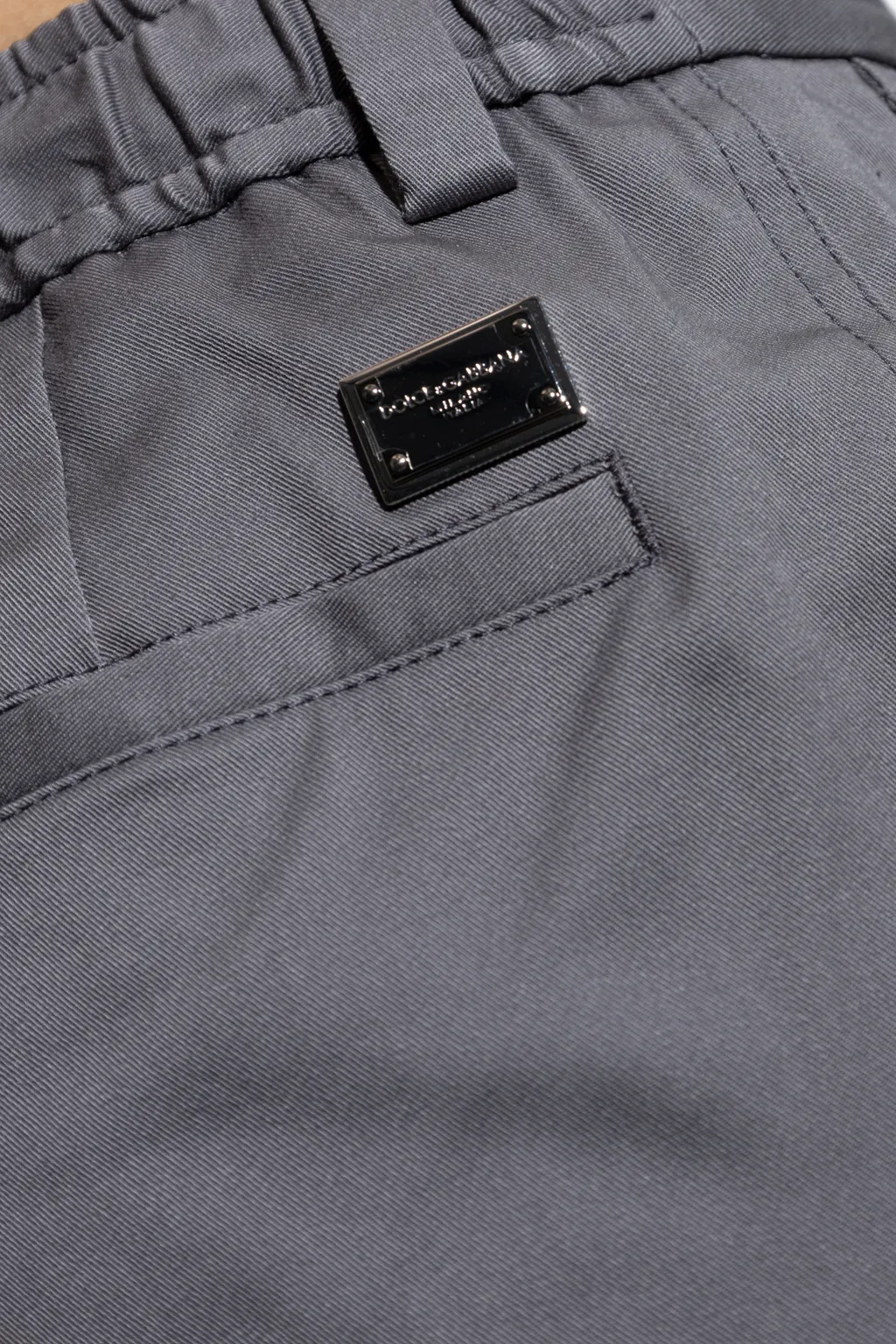 Logo Plaque Cargo Pants