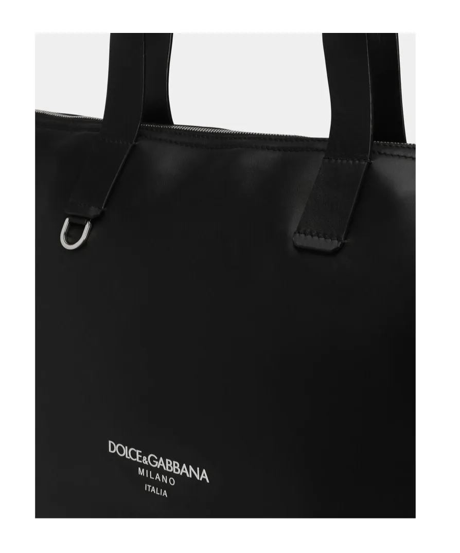 Logo Printed Large Shopper Bag