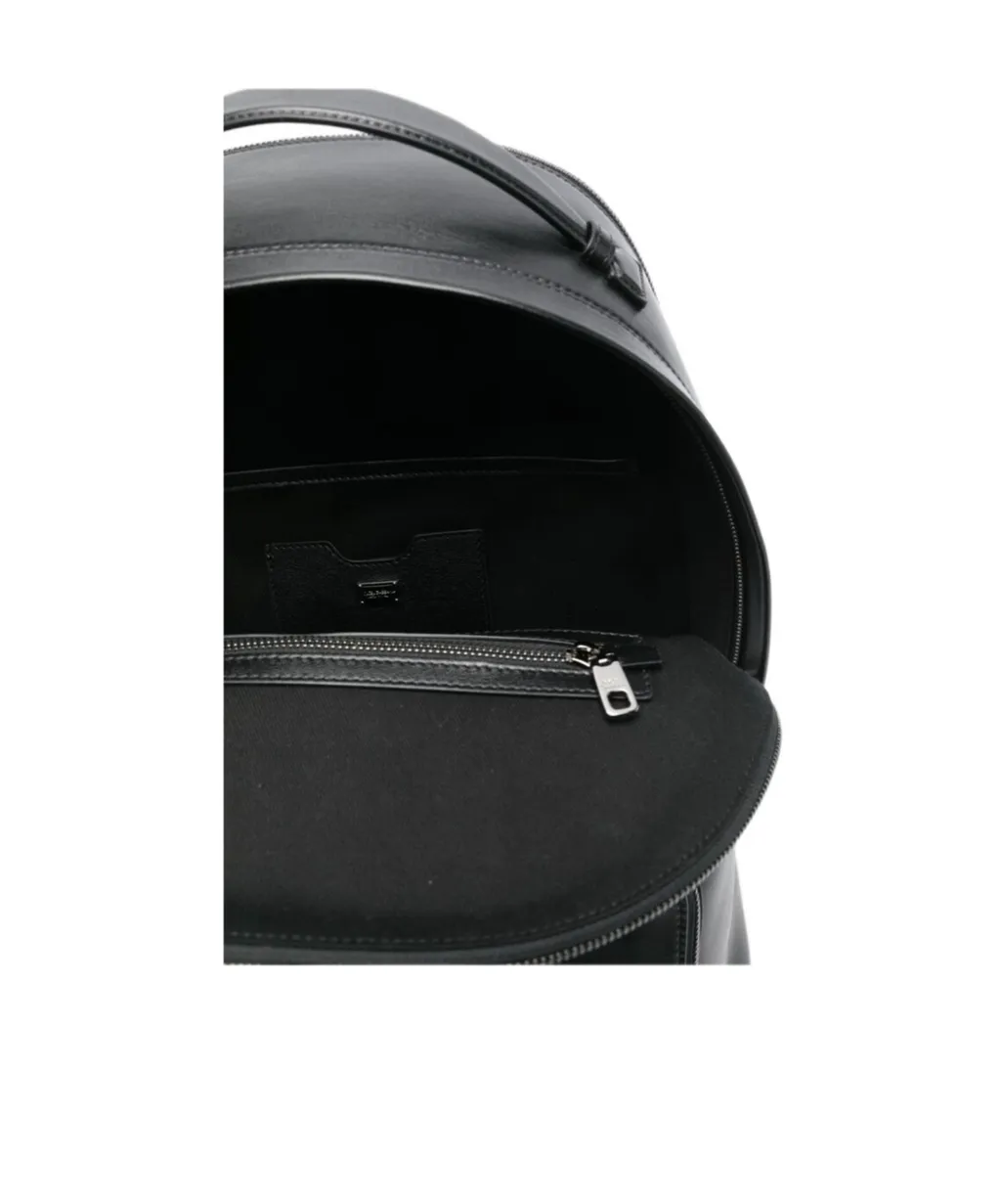Logo Plaque Zipped Backpack