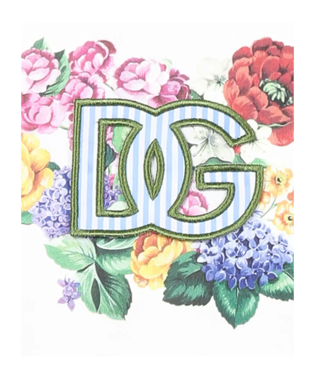 Dg Logo Patch Cropped T-Shirt