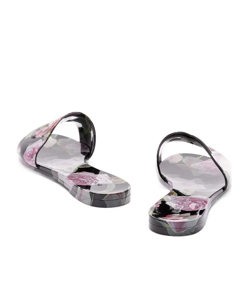 Floral Printed Beach Slides