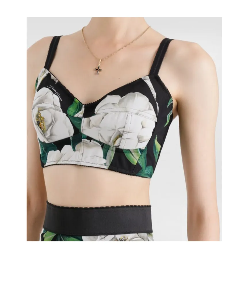 Gardenia Printed Bralette Top
