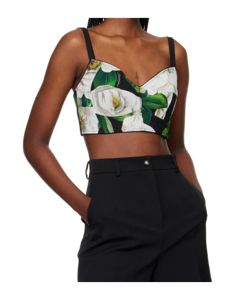 Gardenia Printed Bralette Top