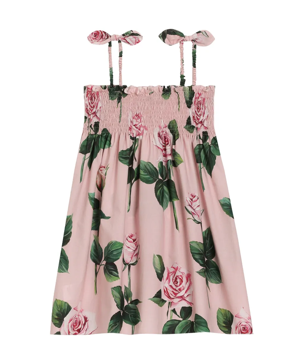 Rose-Print Dress