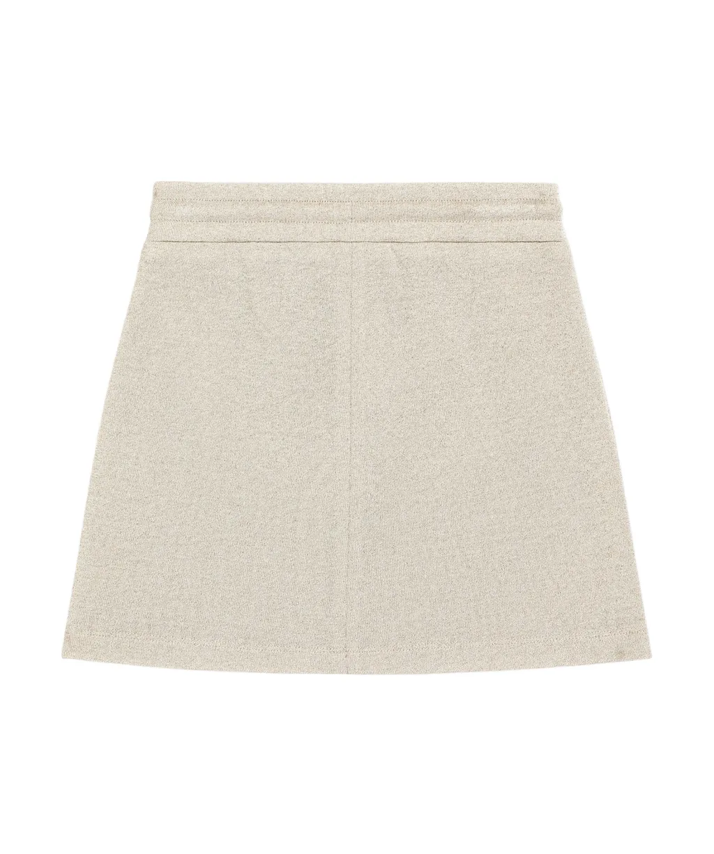 Logo-Appliqué Lurex Skirt