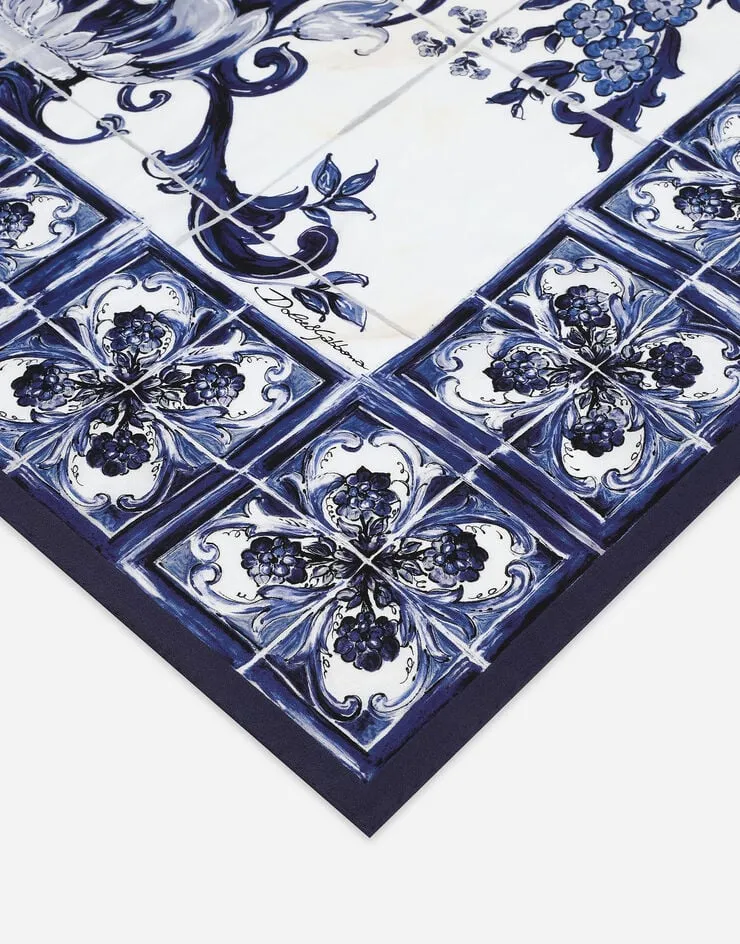 Majolica Print Twill Scarf