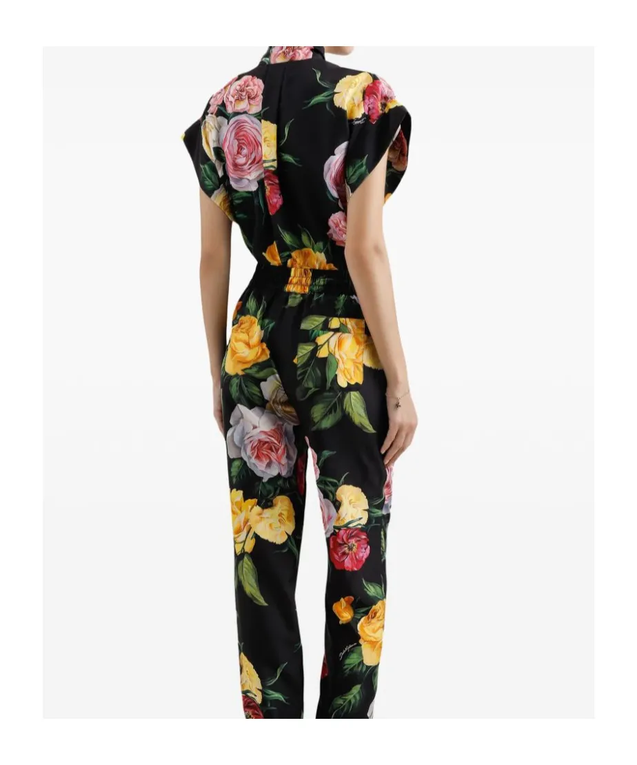 Floral Printed Habotai Shirt
