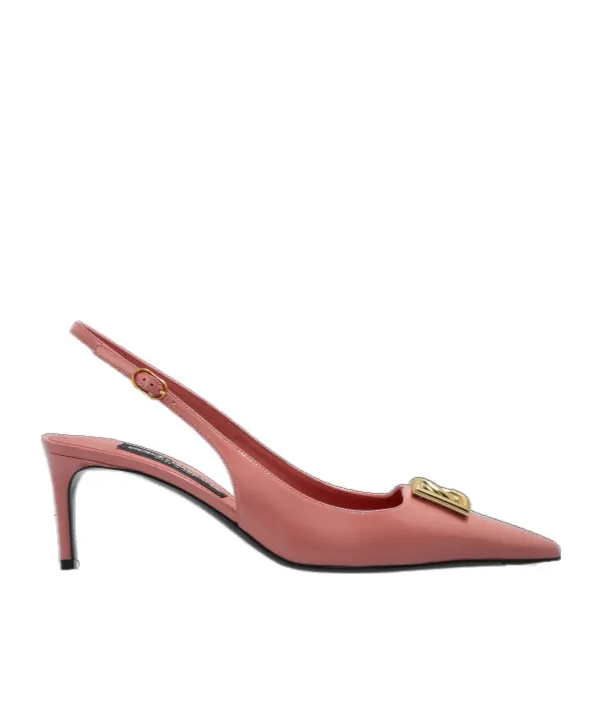Dg Plaque Slingback Pumps