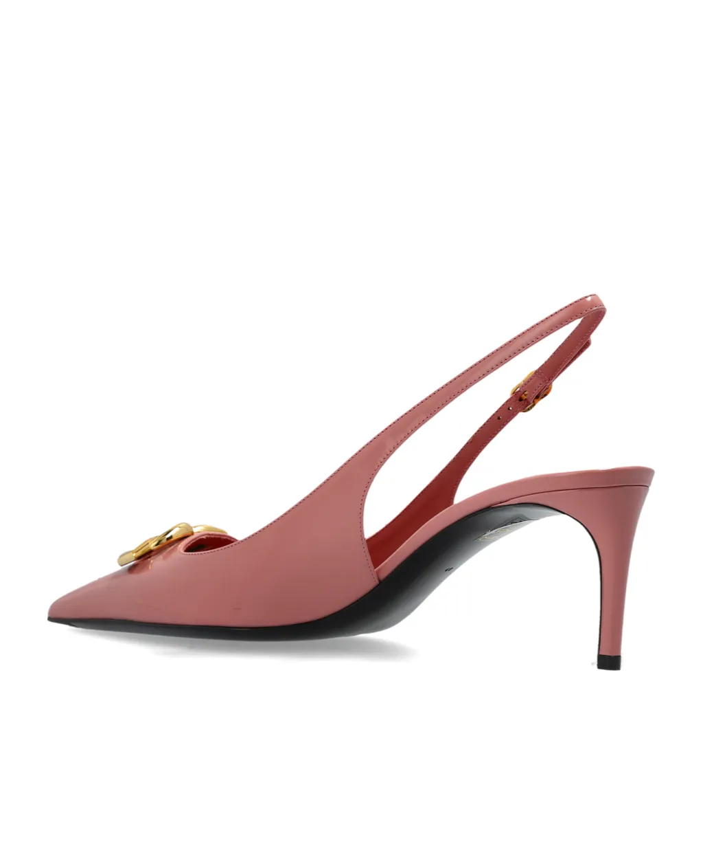Dg Plaque Slingback Pumps