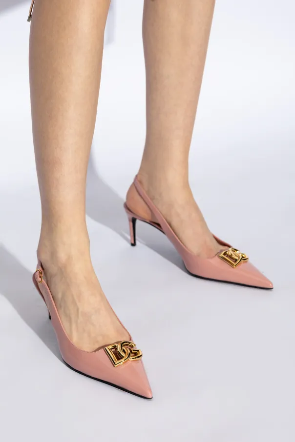 Dg Plaque Slingback Pumps