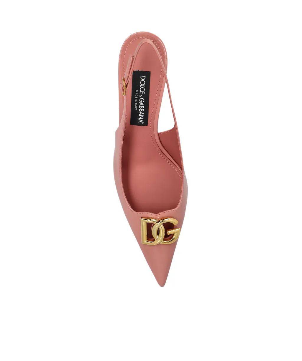 Dg Plaque Slingback Pumps