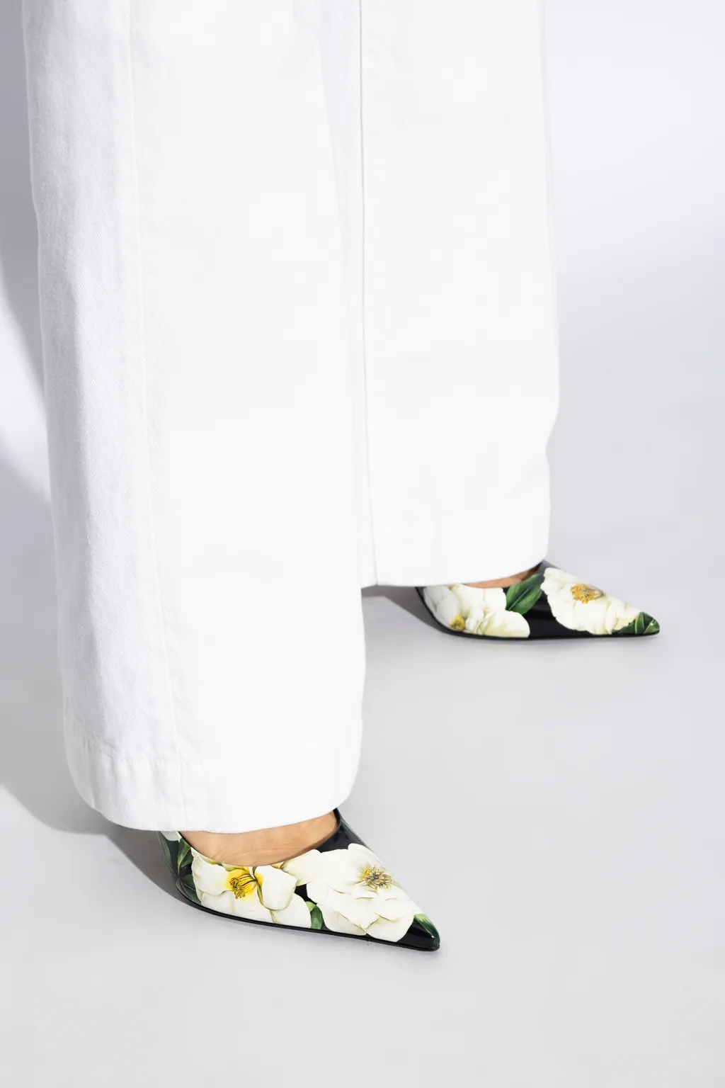 Floral Printed Slingbacks