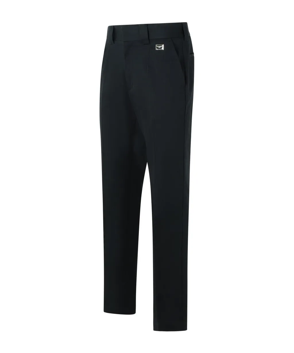 Logo Plaque Pressed Crease Trousers