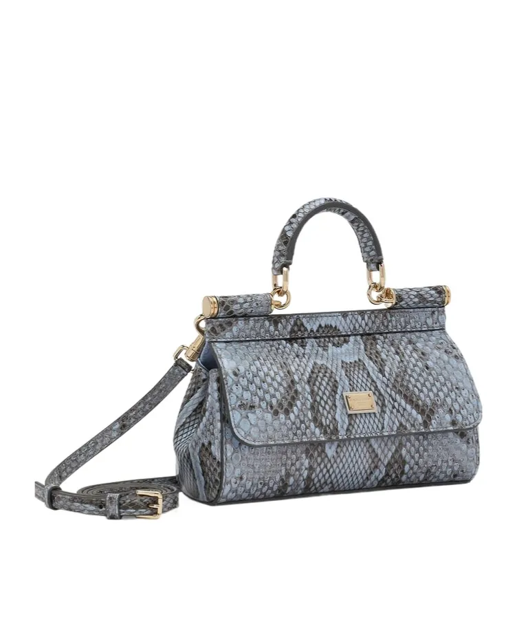 Small Logo Plaque Embossed Sicily Handbag