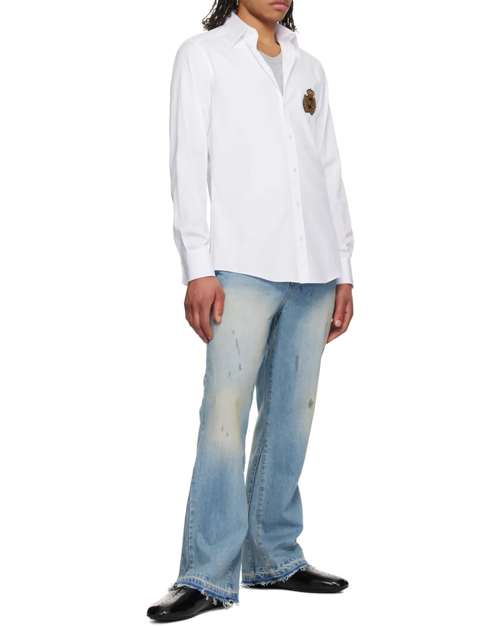 Heraldic Patch Long-Sleeved Shirt