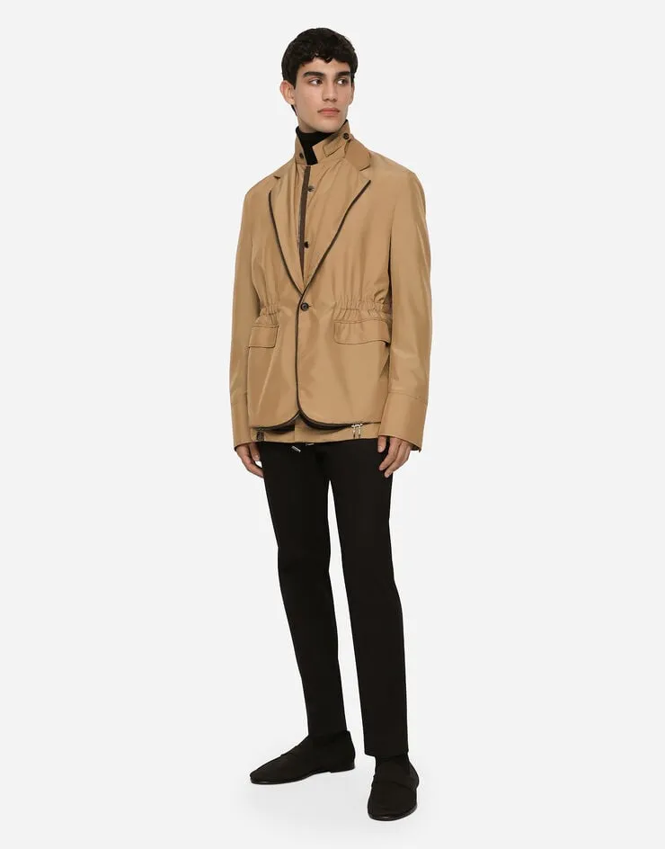 Layered Single-Breasted Blazer