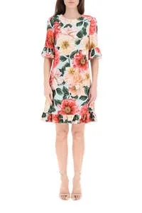 Floral-Print Mini Dress