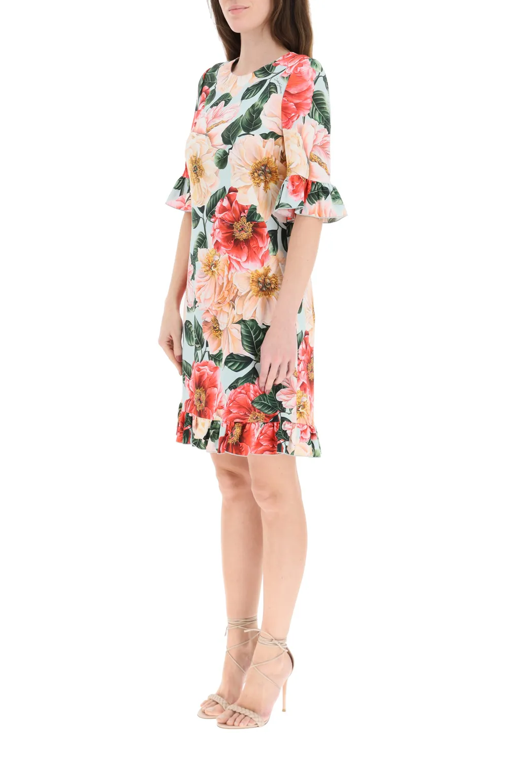 Floral-Print Mini Dress