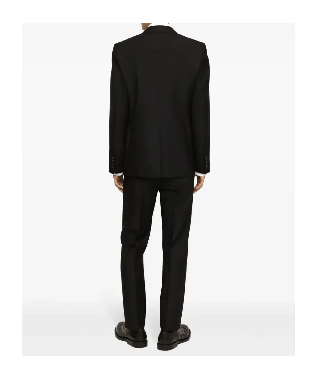 Single-Breasted Wool-Silk Suit