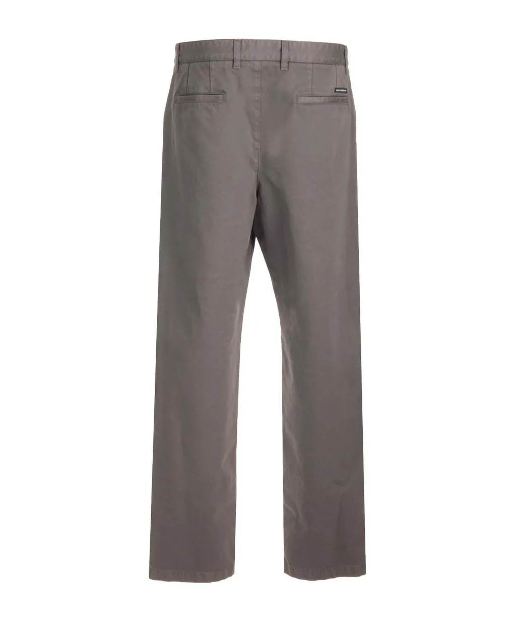Mid-Rise Straight Leg Trousers