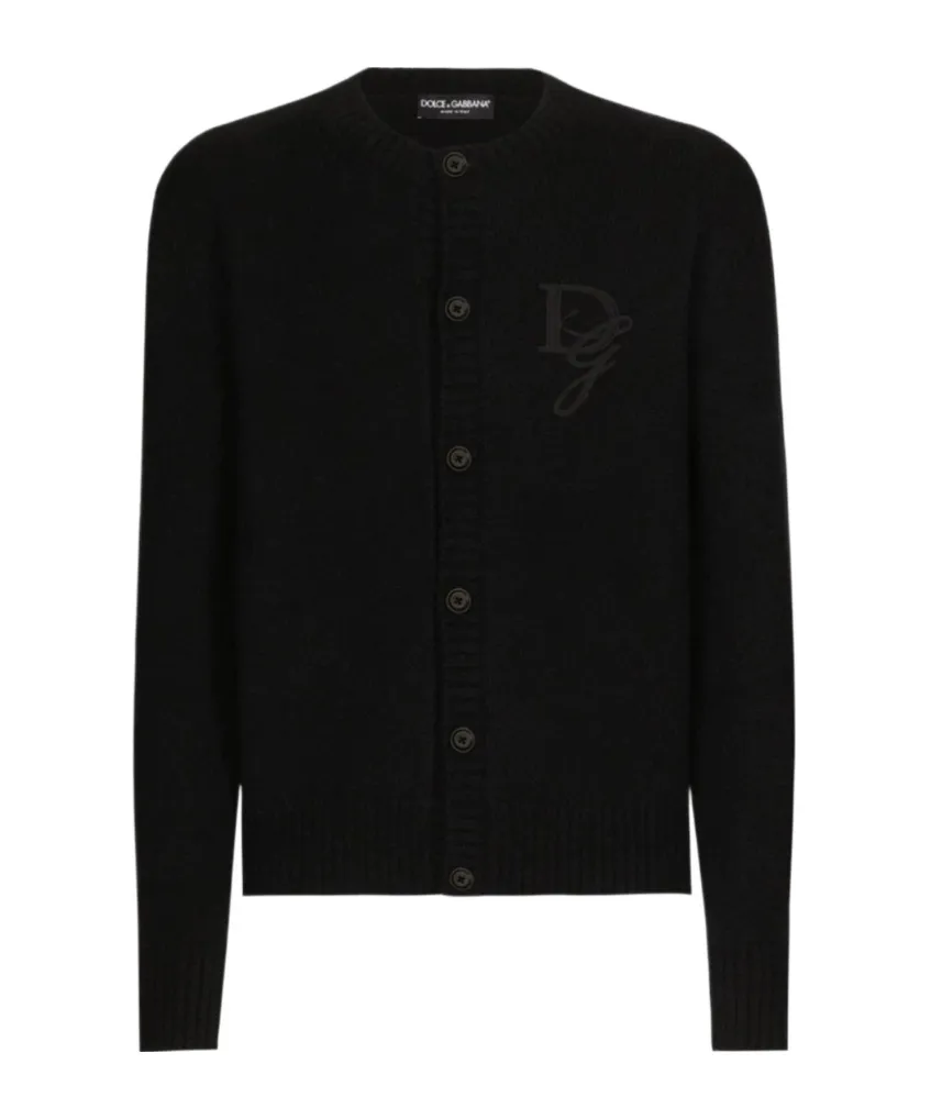 Logo Patch Buttoned Cardigan