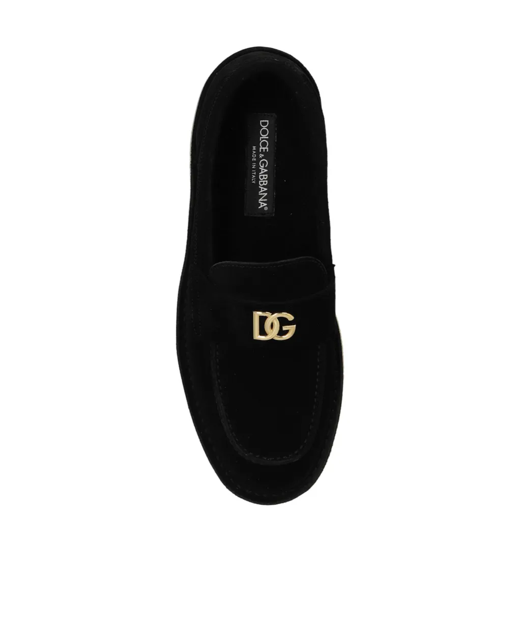 Dg Logo Plaque Loafers