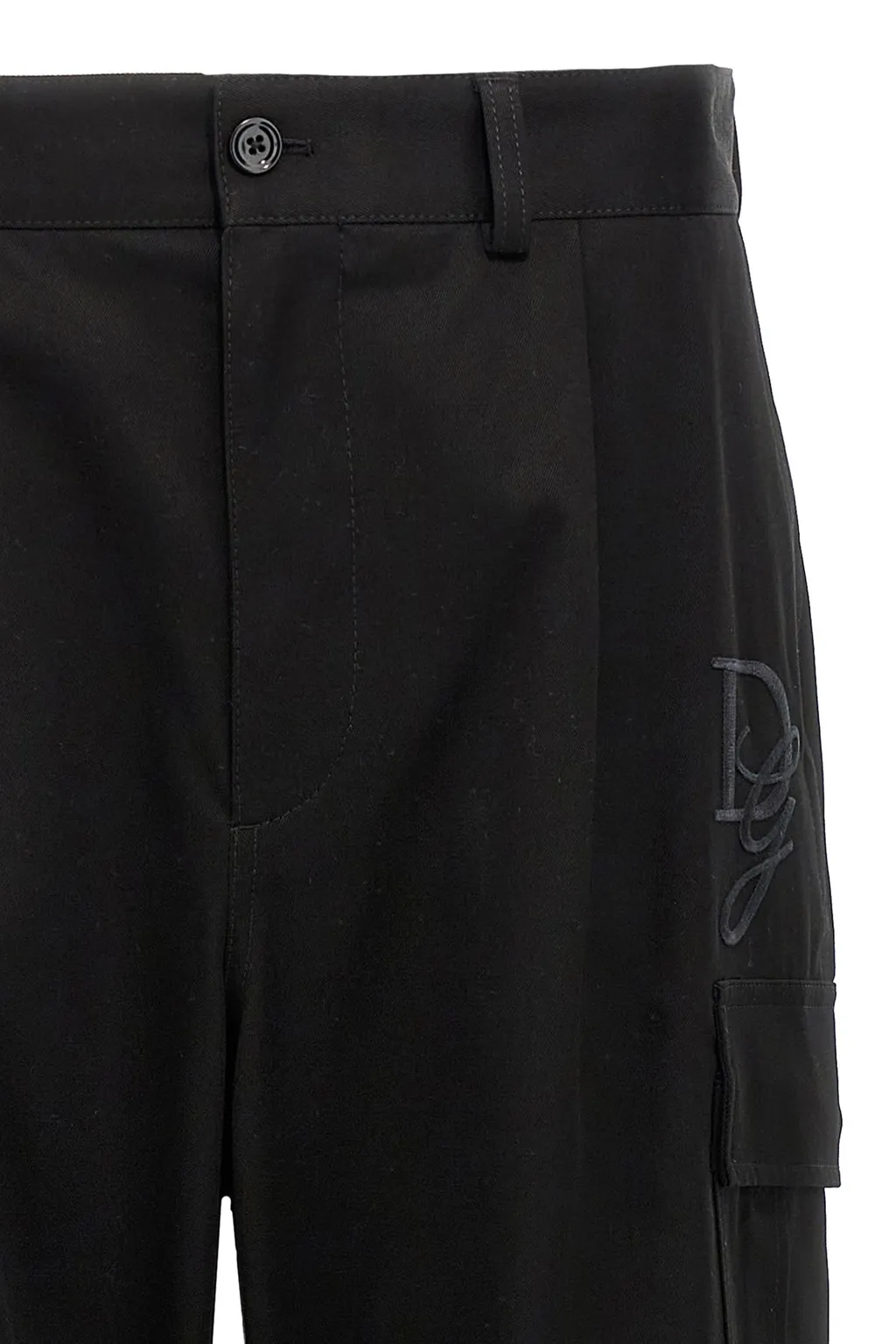 Logo Embroidered Straight Leg Pants