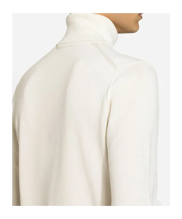 Logo Patch Turtle-Neck Jumper